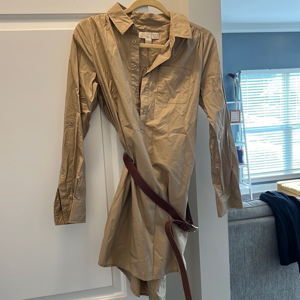 Michael Kors button up tunic dress
